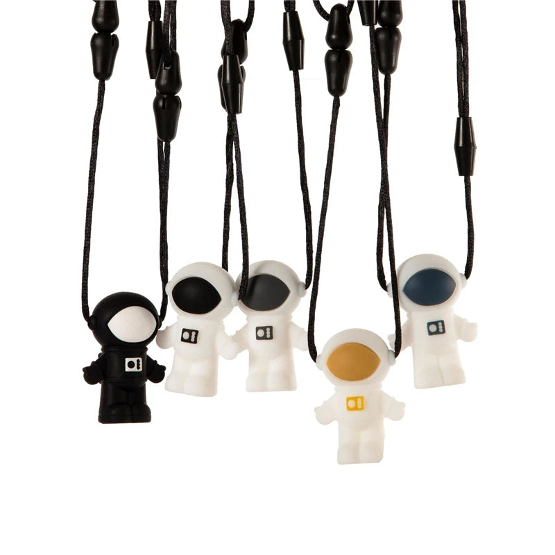 Astronaut Chew Pendant Necklace