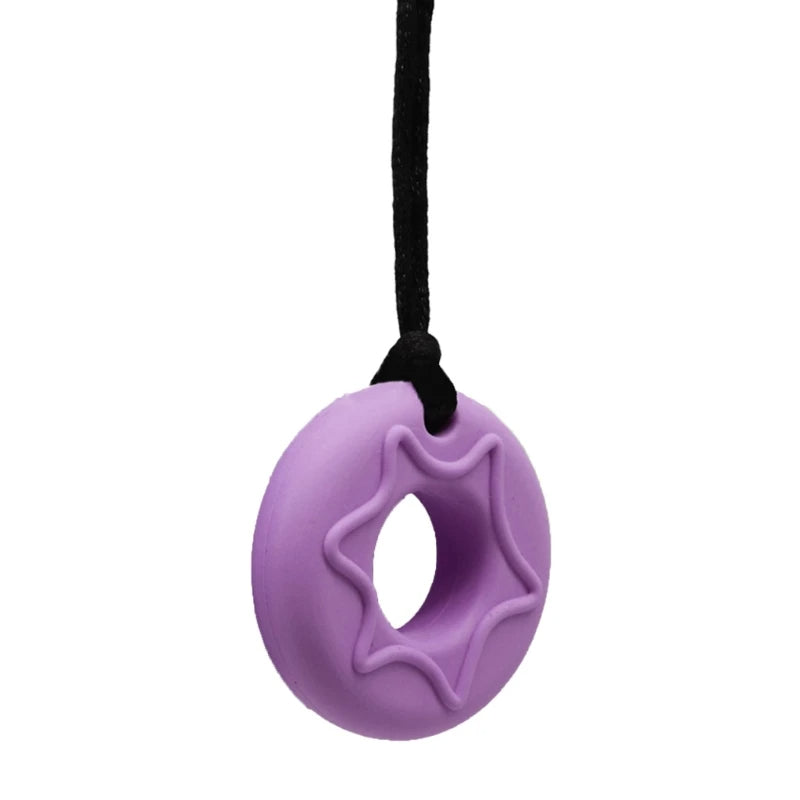 Drizzle Donut Pendant Necklace