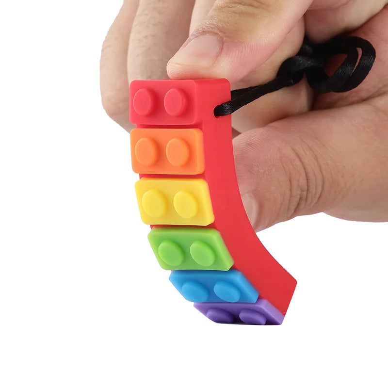Rainbow Blocks Necklace