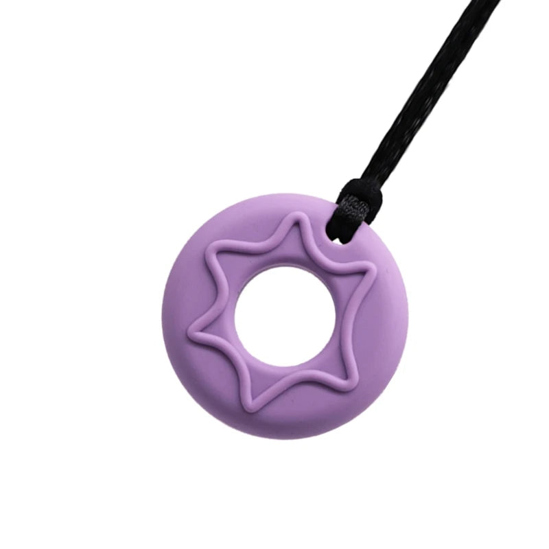 Drizzle Donut Pendant Necklace