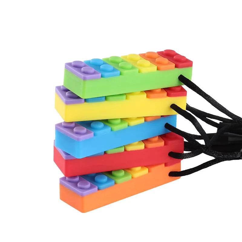 Rainbow Blocks Necklace