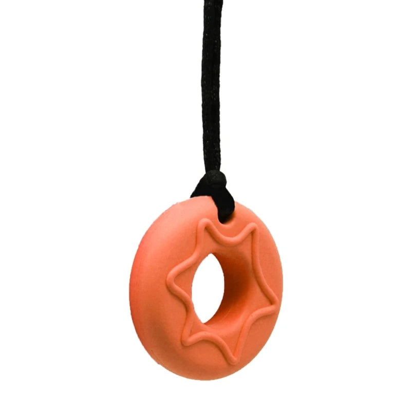 Drizzle Donut Pendant Necklace