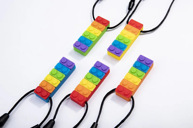Rainbow Blocks Necklace
