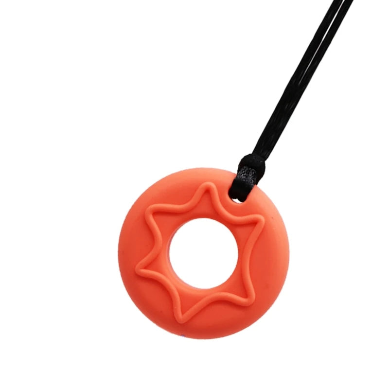 Drizzle Donut Pendant Necklace