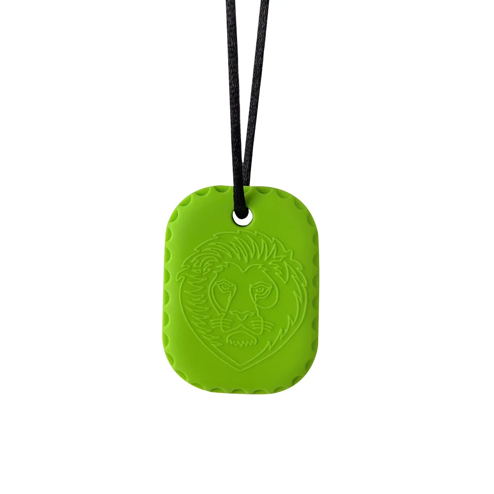 Lion Dog Tag Chewelry Necklace