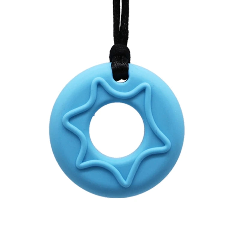 Drizzle Donut Pendant Necklace