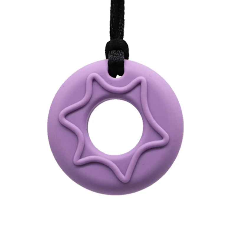 Drizzle Donut Pendant Necklace
