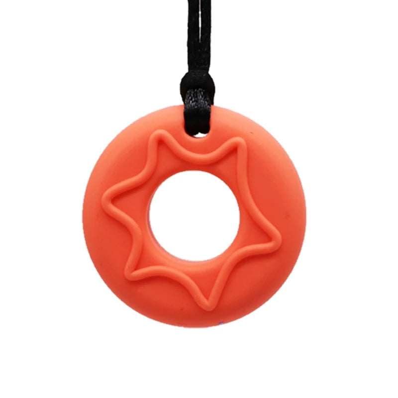 Drizzle Donut Pendant Necklace