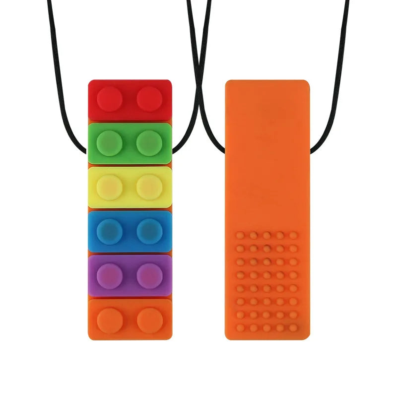 Rainbow Blocks Necklace