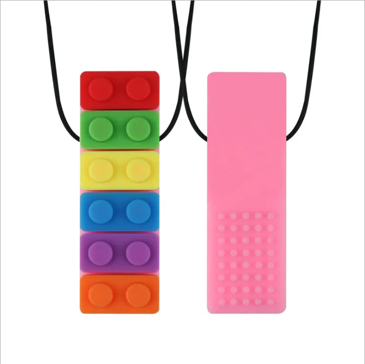 Rainbow Blocks Necklace