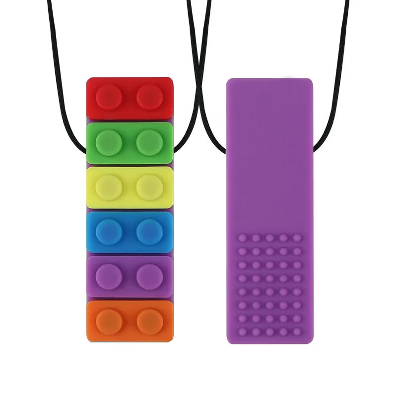 Rainbow Blocks Necklace