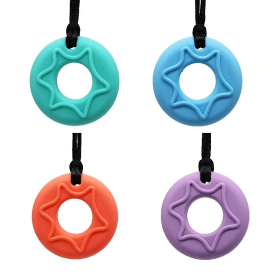Drizzle Donut Pendant Necklace