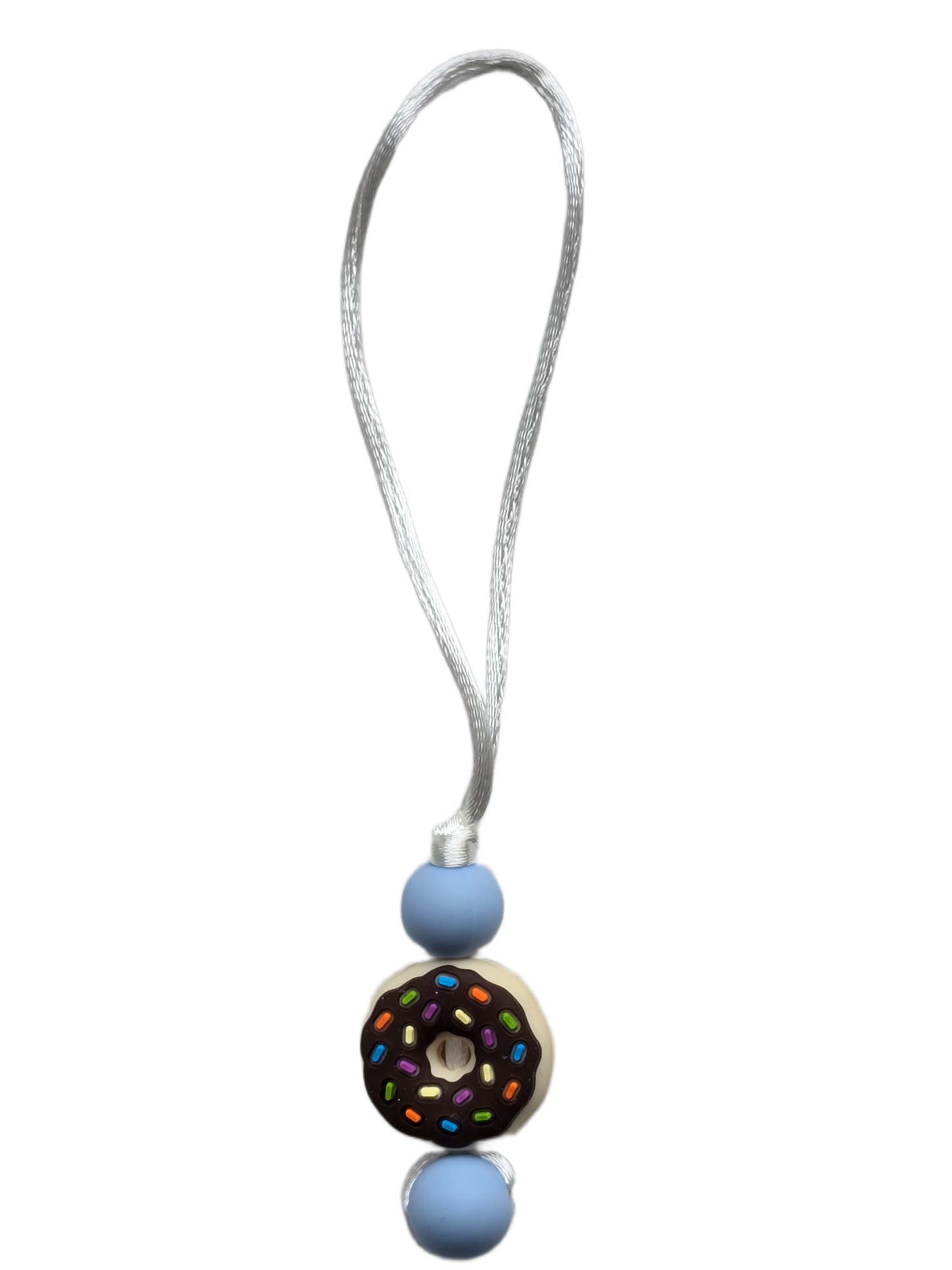 Chocolate Donut Zipper Pull Chewelry