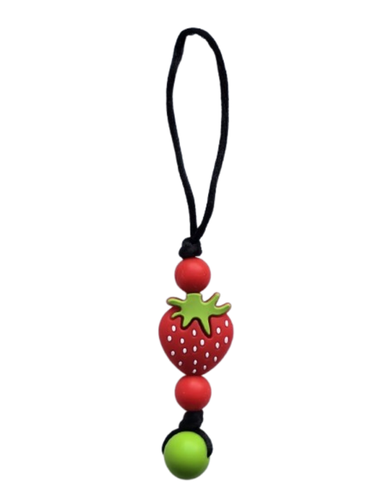 Strawberry Zipper Pull Chewelry